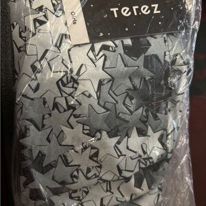 Terez Black and Gray Star Leggings